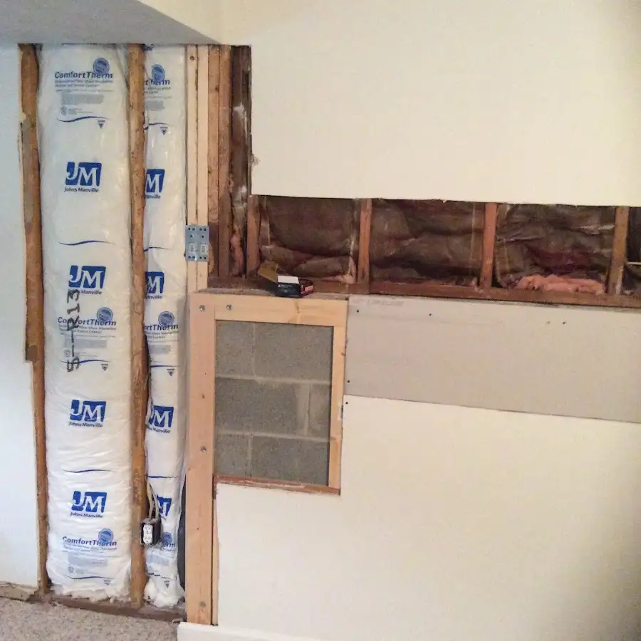 Wall insulation replacement during Structural Drying in Bullskin